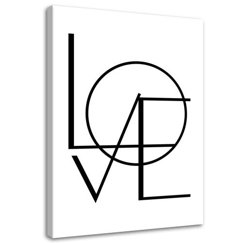 Obraz na plátně Říkadla Typografie Láska