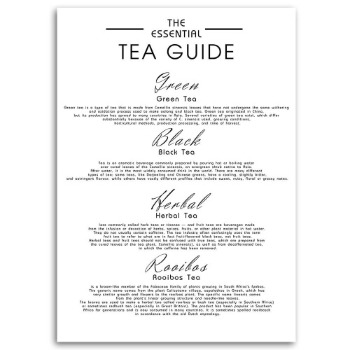 Obraz na plátně Nápis Tea Sayings