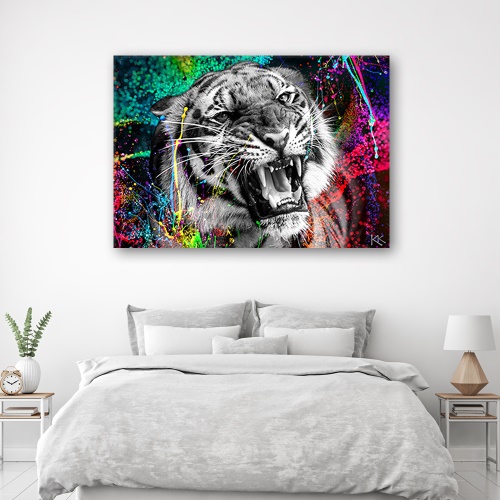 Obraz na plátně, Tygří zvířecí povaha