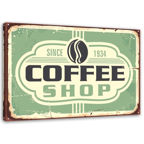 Obraz na plátně Retro kávový nápis