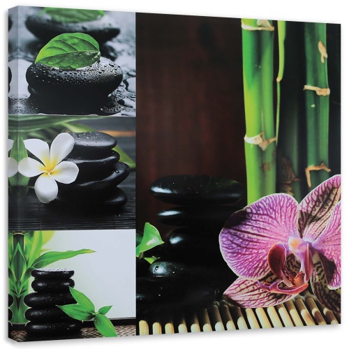 Obraz na plátně Zen Spa Orchid Bamboo