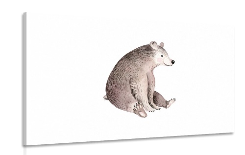 Obraz medvedík v jemných farbách