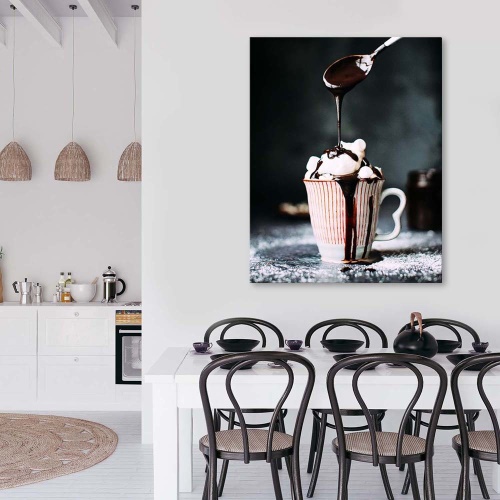 Obraz na plátně Káva Čokoláda