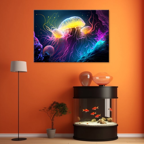 Obraz na plátně, Medúza pod vodou