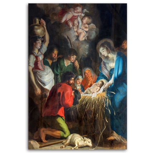Obraz na plátně REPRODUKCE Vánoce Antverpy